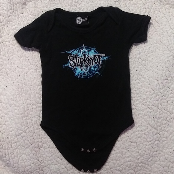 thumbnail image 2 of Slipknot Baby Grow Onesie - Black Star Logo Back Print (6-9 Months) 2 of 9